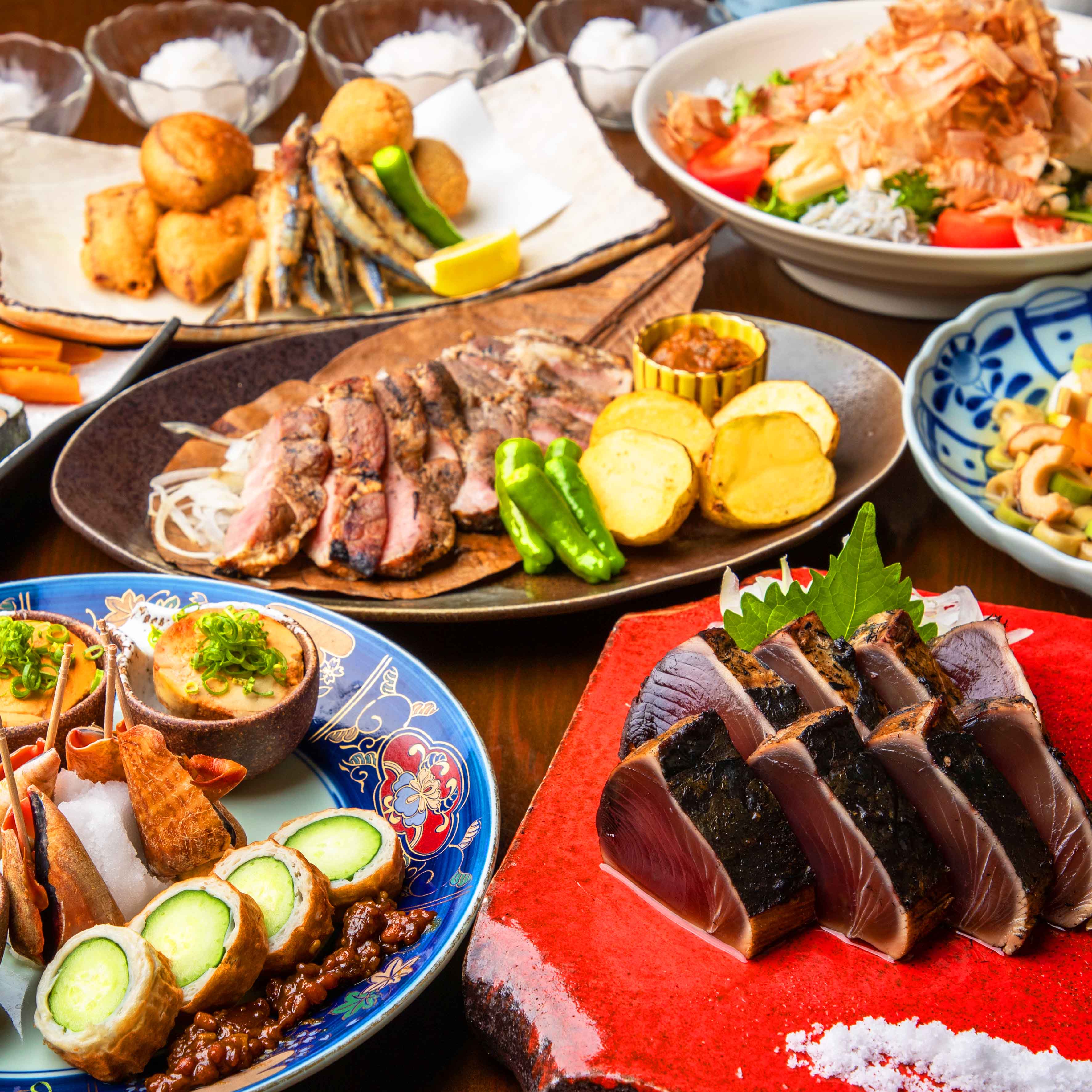 わらやき屋 わらやき屋 品川 [3時間飲み放題] 土佐漫遊かつおの藁焼きコース8品｜DDグループ店舗総合情報サイト