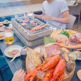 材木座海岸すぐ目の前！ テラス炭火バーベキュープラン