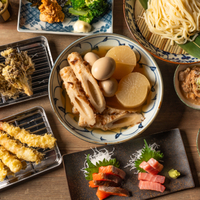 揚げたて天ぷらともつ煮込みの名物コース