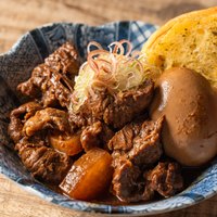 牛すじ煮込み_トッピング煮卵