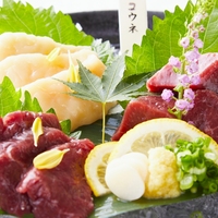  国産馬刺し３種